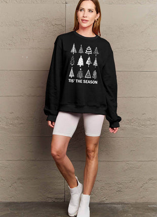 Simply Love Full Size Christmas Tree Graphic Sweatshirt - MimiStylez