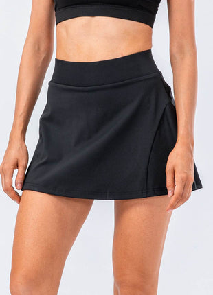 High Waist Pleated Active Skirt - MimiStylez