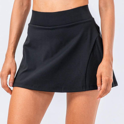 High Waist Pleated Active Skirt - MimiStylez