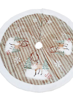 Christmas Tree Bottom Decoration Tree Skirt 98cm Flannel Old Man Tree