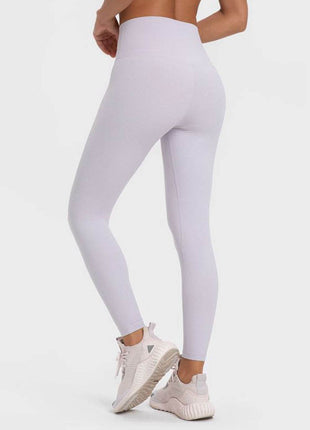 Highly Stretchy Wide Waistband Yoga Leggings - MimiStylez