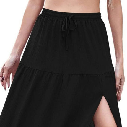 Full Size Slit Maxi Skirt Plus Size - MimiStylez