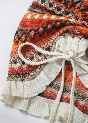 Perfee Backless Square Neck Mini Knit Dress - MimiStylez