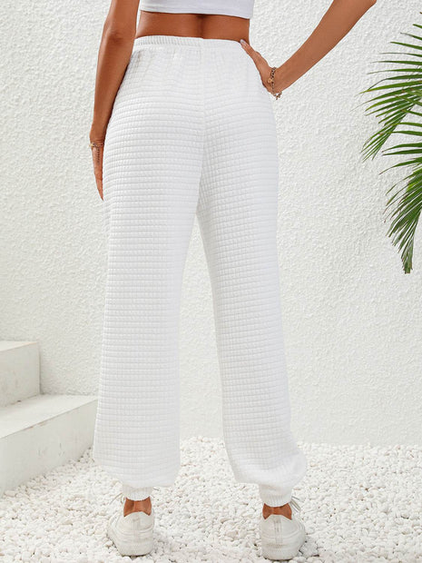 Textured Pull-On Joggers - MimiStylez