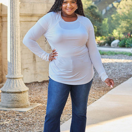 Basic Bae Full Size Round Neck Long Sleeve T-Shirt - MimiStylez