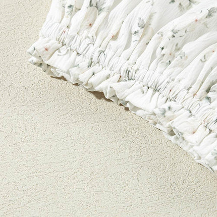Smocked Printed Short Sleeve Jumpsuit - MimiStylez