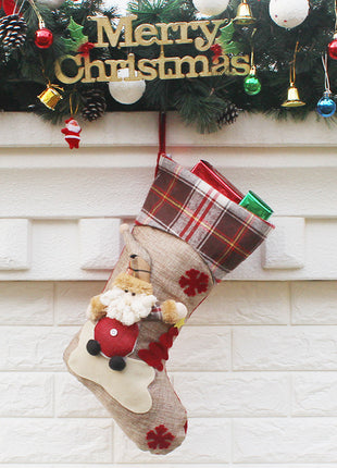 Christmas decorations, decorations, New Year gifts, Santa Claus socks, socks, sock gift bags
