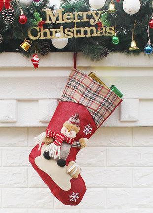 Christmas decorations, decorations, New Year gifts, Santa Claus socks, socks, sock gift bags