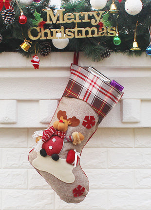 Christmas decorations, decorations, New Year gifts, Santa Claus socks, socks, sock gift bags