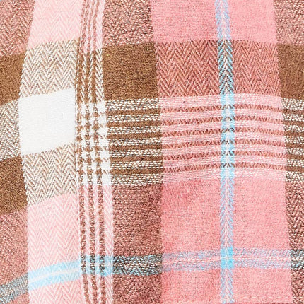 Double Take Plaid Collared Neck Long Sleeve Button-Up Shirt - MimiStylez