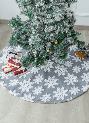 Plush Christmas Tree Bottom Apron Holiday Party Decoration