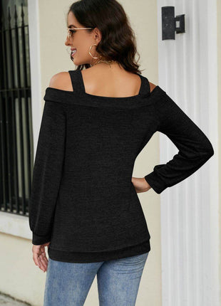 Cutout Cold-Shoulder Top - MimiStylez
