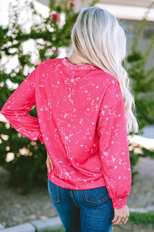 Christmas Santa Claus Tie Dye Print Pullover Sweatshirt - MimiStylez