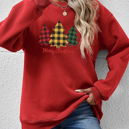 MERRY CHRISTMAS Dropped Shoulder Sweatshirt - MimiStylez