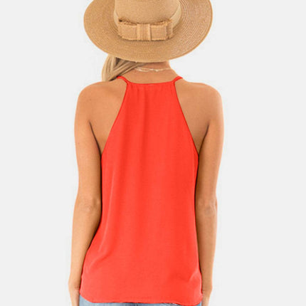 Full Size Surplice Spaghetti Strap Top - MimiStylez