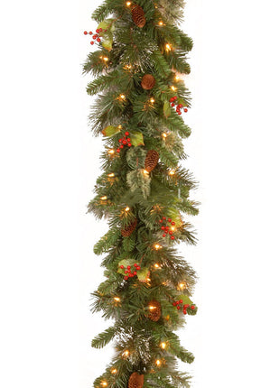 6FT & 9FT Pre Lit Christmas Garland Decoration