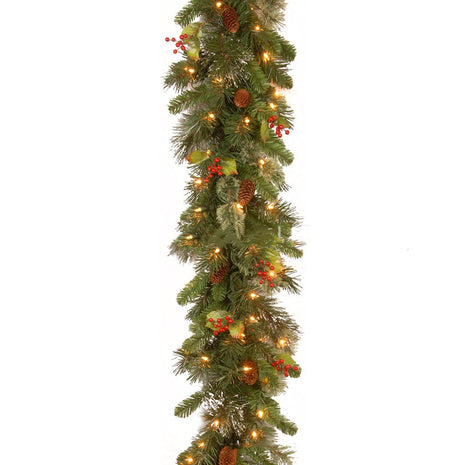 6FT & 9FT Pre Lit Christmas Garland Decoration