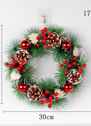 Christmas Wreath Pinecone Wreath Door Hanging Decoration