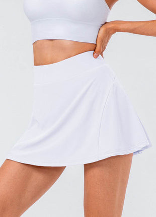 High Waist Pleated Active Skirt - MimiStylez