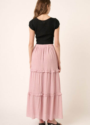 Mittoshop Drawstring High Waist Frill Skirt - MimiStylez