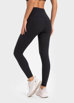 Highly Stretchy Wide Waistband Yoga Leggings - MimiStylez