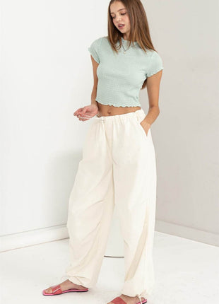 HYFVE Lettuce Hem Crop Top - MimiStylez