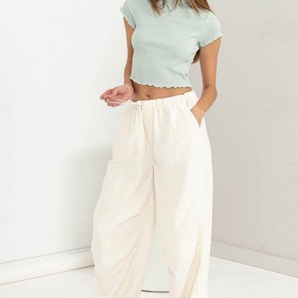 HYFVE Lettuce Hem Crop Top - MimiStylez