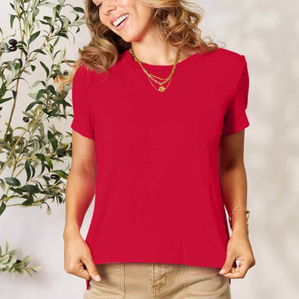 Basic Bae Full Size Round Neck Short Sleeve T-Shirt - MimiStylez