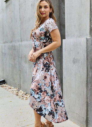 Heimish Give Me Roses Full Size Floral Maxi Wrap Dress - MimiStylez