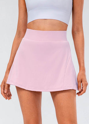 High Waist Pleated Active Skirt - MimiStylez