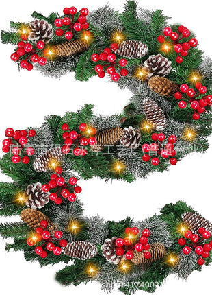 Christmas Decorated Garland Pre Lit