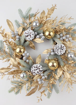 Golden Christmas Swag, Wreath, Garland Decorations