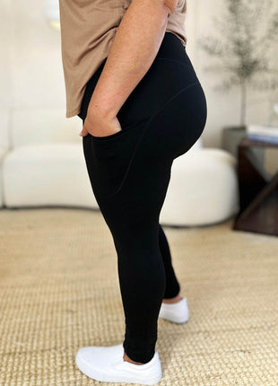 Wide Waistband Sports Leggings - MimiStylez