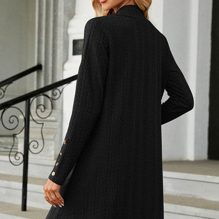 Open Front Long Sleeve Cardigan - MimiStylez