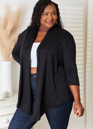 Culture Code Full Size Open Front Cardigan - MimiStylez