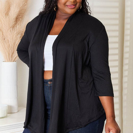 Culture Code Full Size Open Front Cardigan - MimiStylez