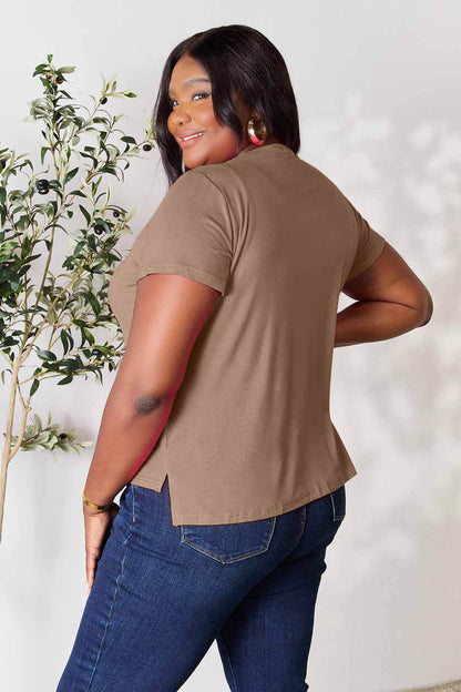 Basic Bae Full Size Round Neck Short Sleeve T-Shirt - MimiStylez