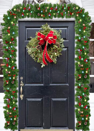 Christmas Decorated Garland Pre Lit