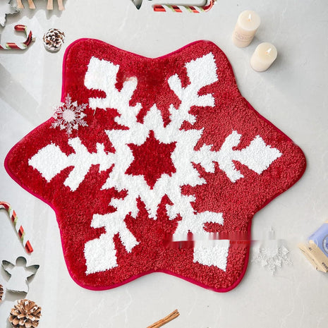 Christmas Cashmere-like Carpet Easy To Care