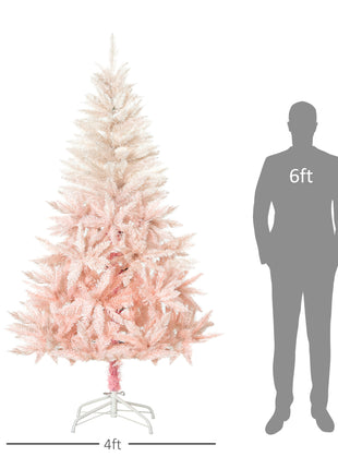 7FT Pencil Christmas Tree With Metal Stand Automatic Open