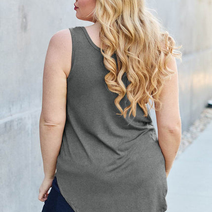 Basic Bae Full Size Round Neck Tank - MimiStylez