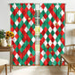 2PCs Christmas Curtain 3D Printing Curtain