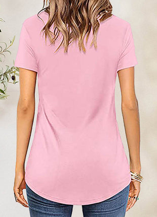 Crisscross Short Sleeve T-Shirt - MimiStylez