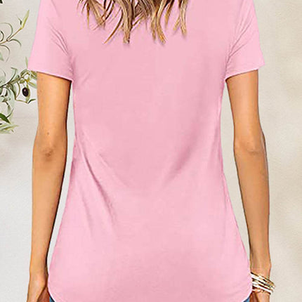 Crisscross Short Sleeve T-Shirt - MimiStylez