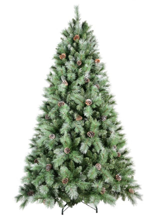 Artificial 7ft Green Christmas Tree With 1348PVC Hard Needle Mixed Branch Tips