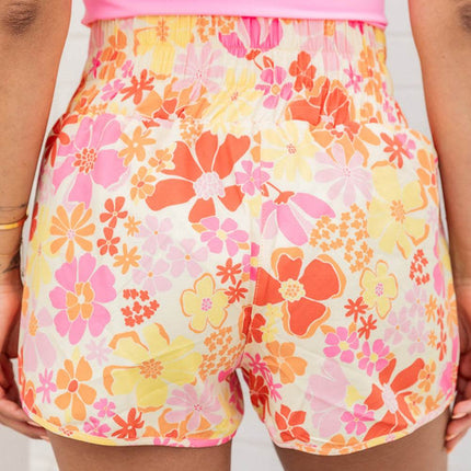 Printed High Waist Shorts - MimiStylez