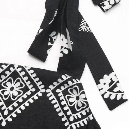 Printed Square Neck Maxi Cami Dress - MimiStylez