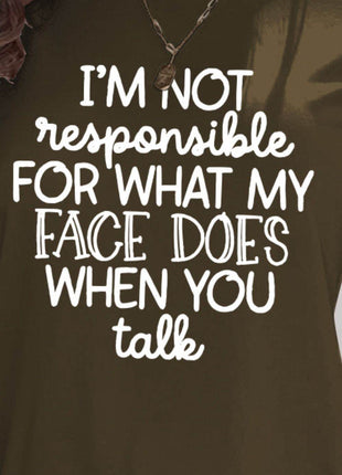 Letter Graphic Round Neck Short Sleeve T-Shirt - MimiStylez