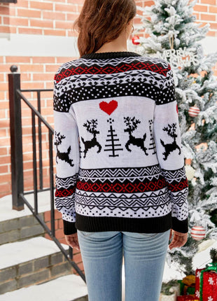 Christmas Round Neck Sweater - MimiStylez