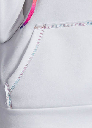 Contrast Stitching Drawstring Raglan Sleeve Hoodie - MimiStylez